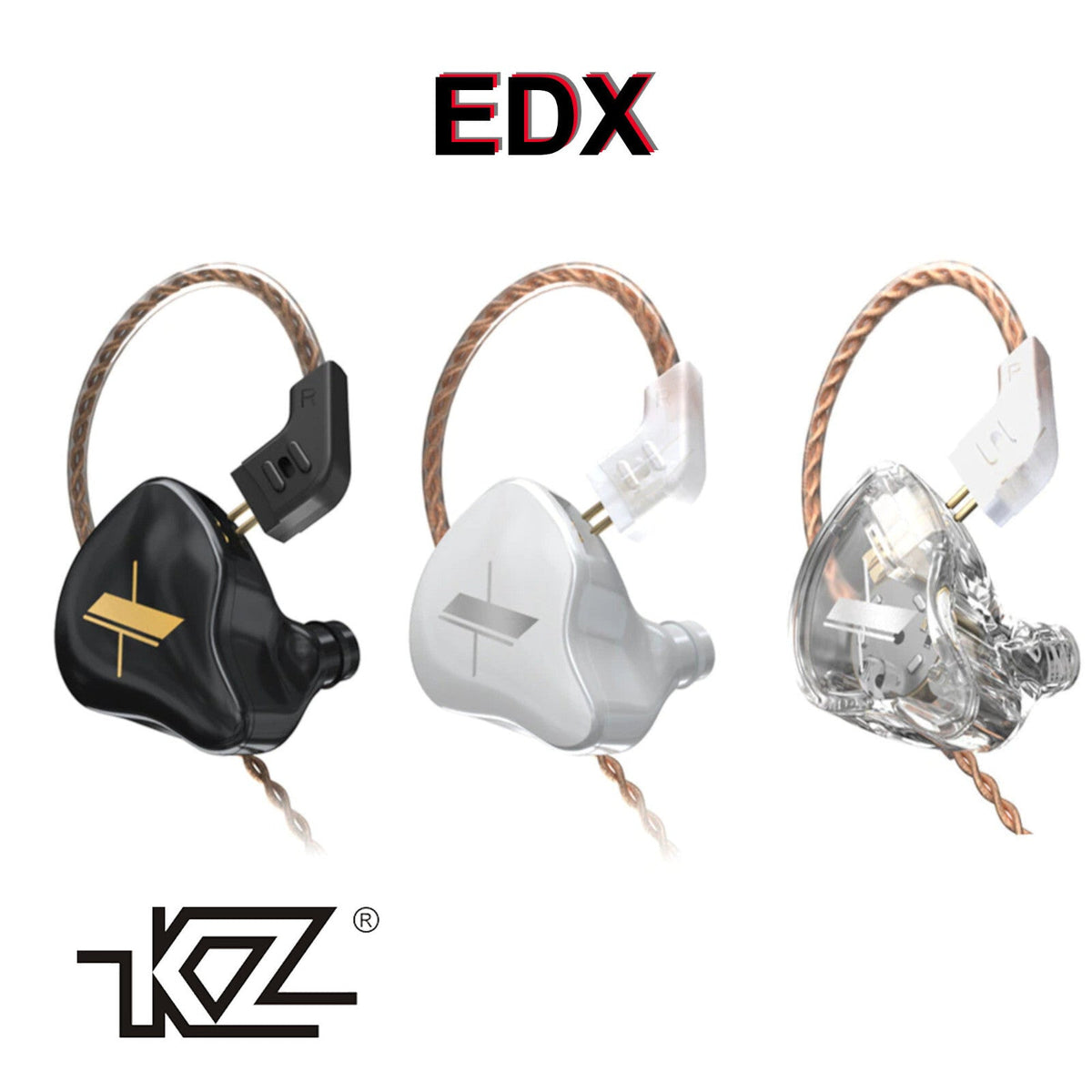 KZ EDX HiFi In-Ear-Kopfhörer mit abnehmbarem Kabel