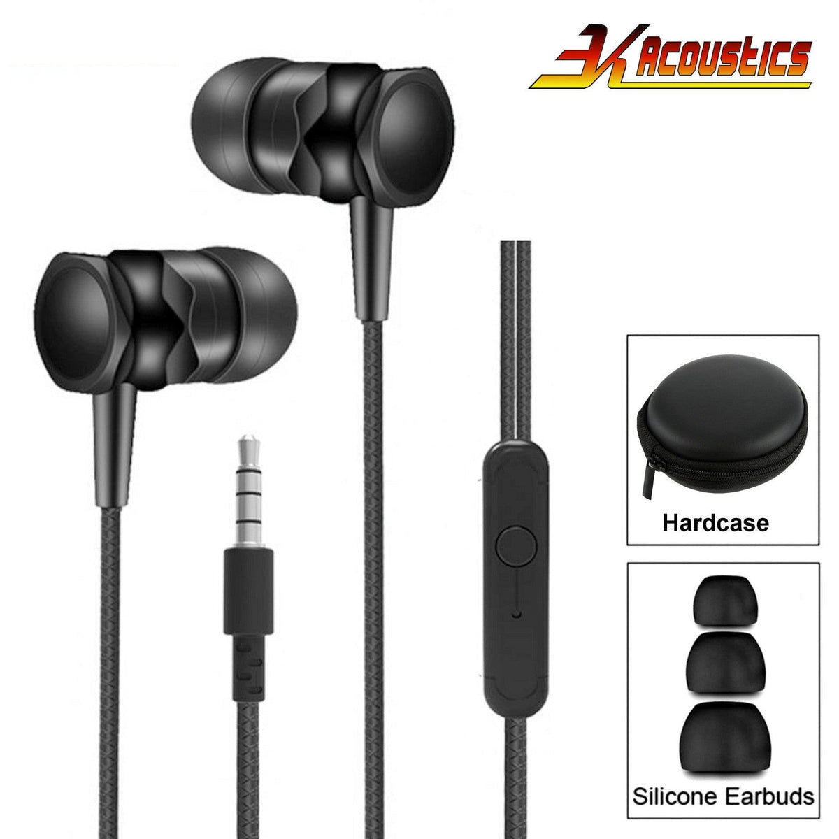 3K S20 In-Ear-Headset mit Tasche