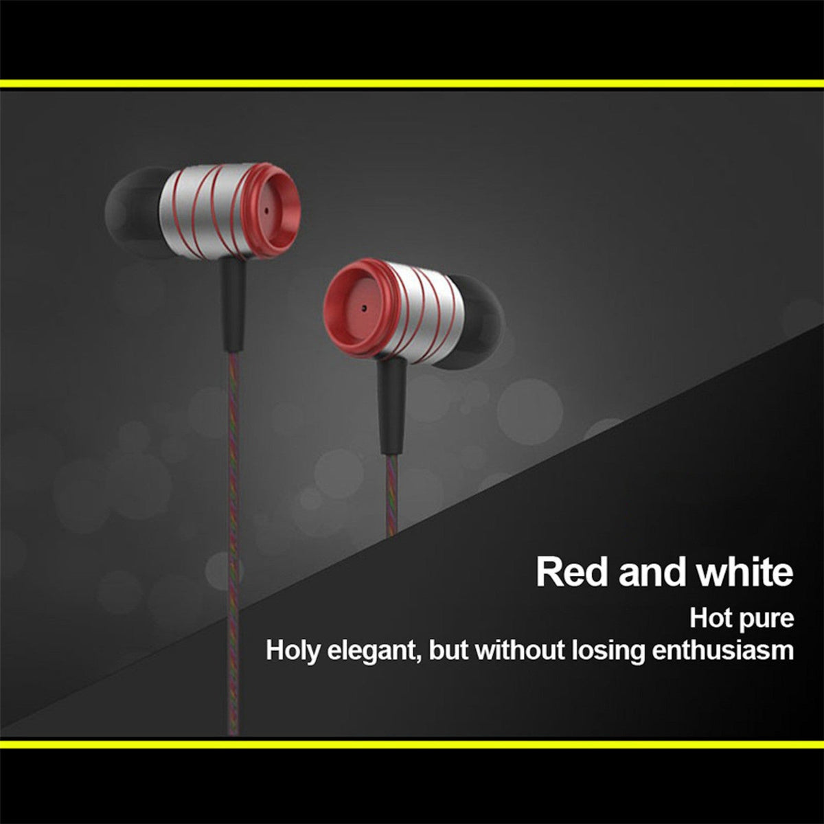 Silber-rotes KZ ED1HS In-Ear-Headset