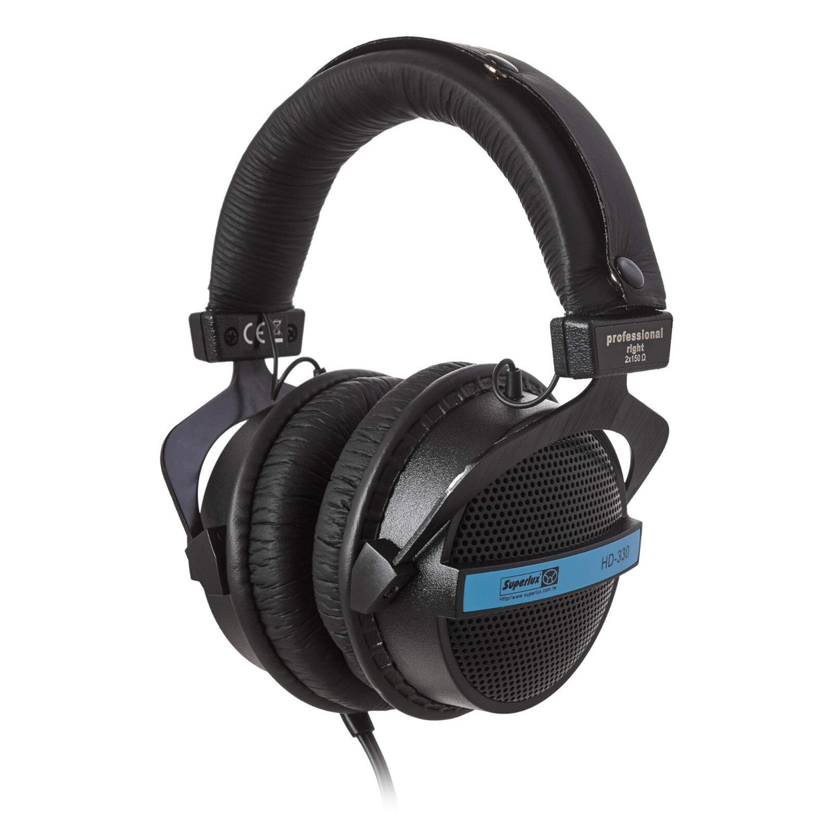 Schwarz-silberne Superlux HD330 Kopfhörer