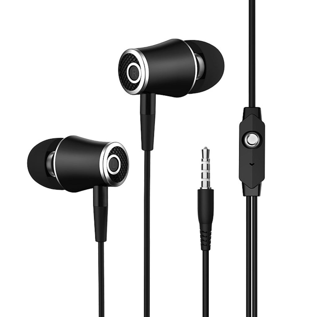 Schwarzes Langsdom R21 In-Ear-Headset