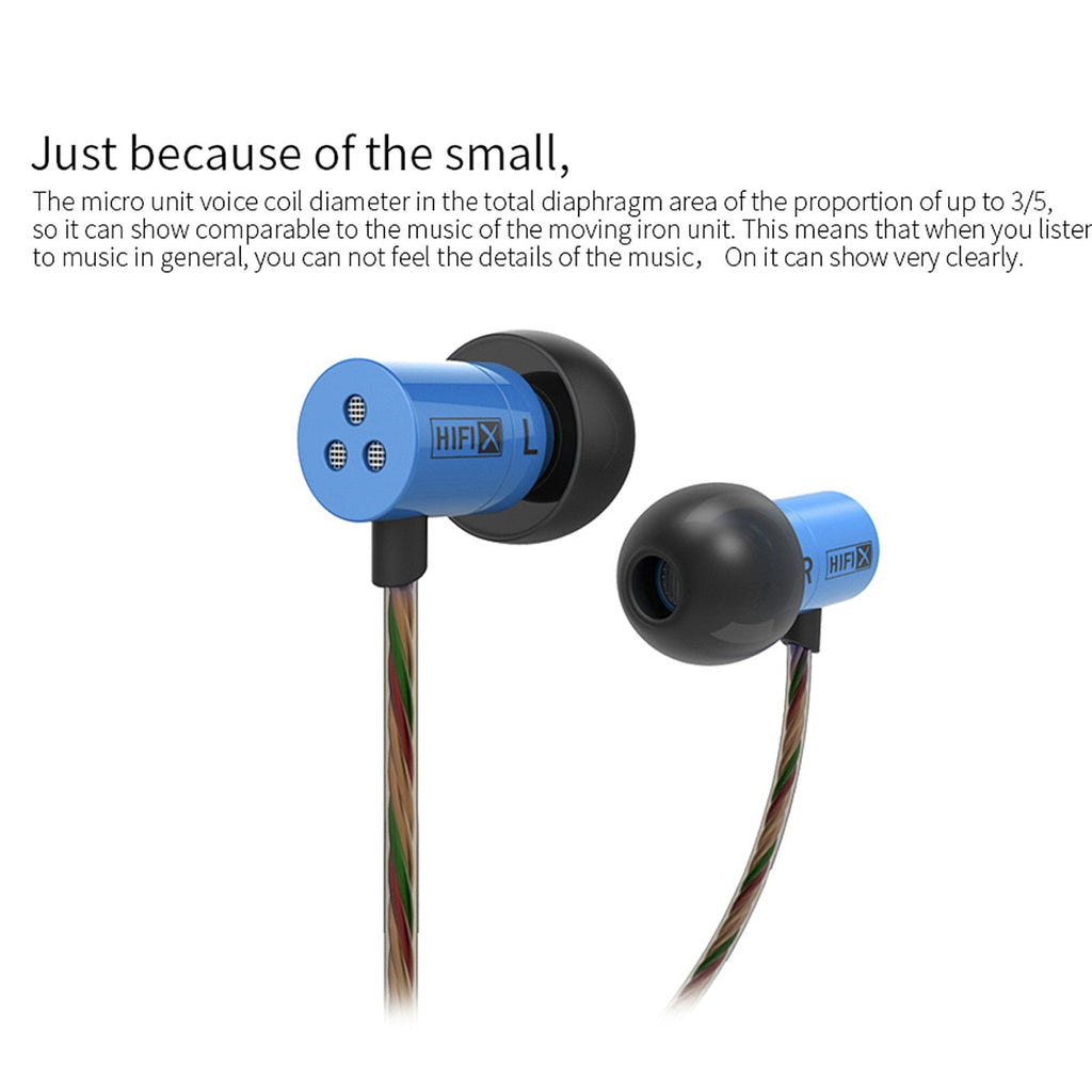 Blauer KZ HDS1 Mini In-Ear-Kopfhörer