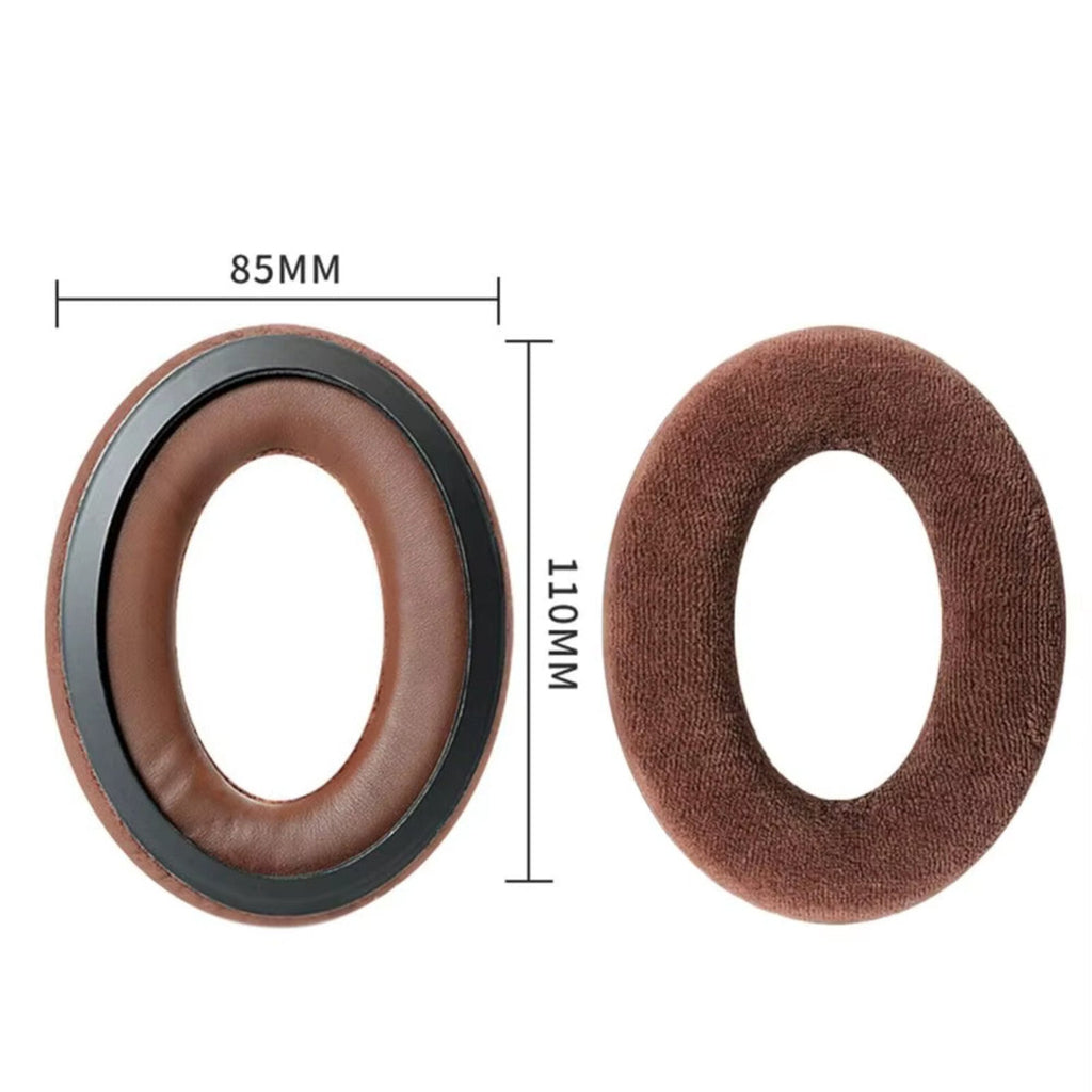 Braune Velours-Ohrpolster für Sennheiser HD559 bis HD599