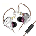Lilafarbenes KZ ZSX In-Ear-Headset mit 12 Treibern