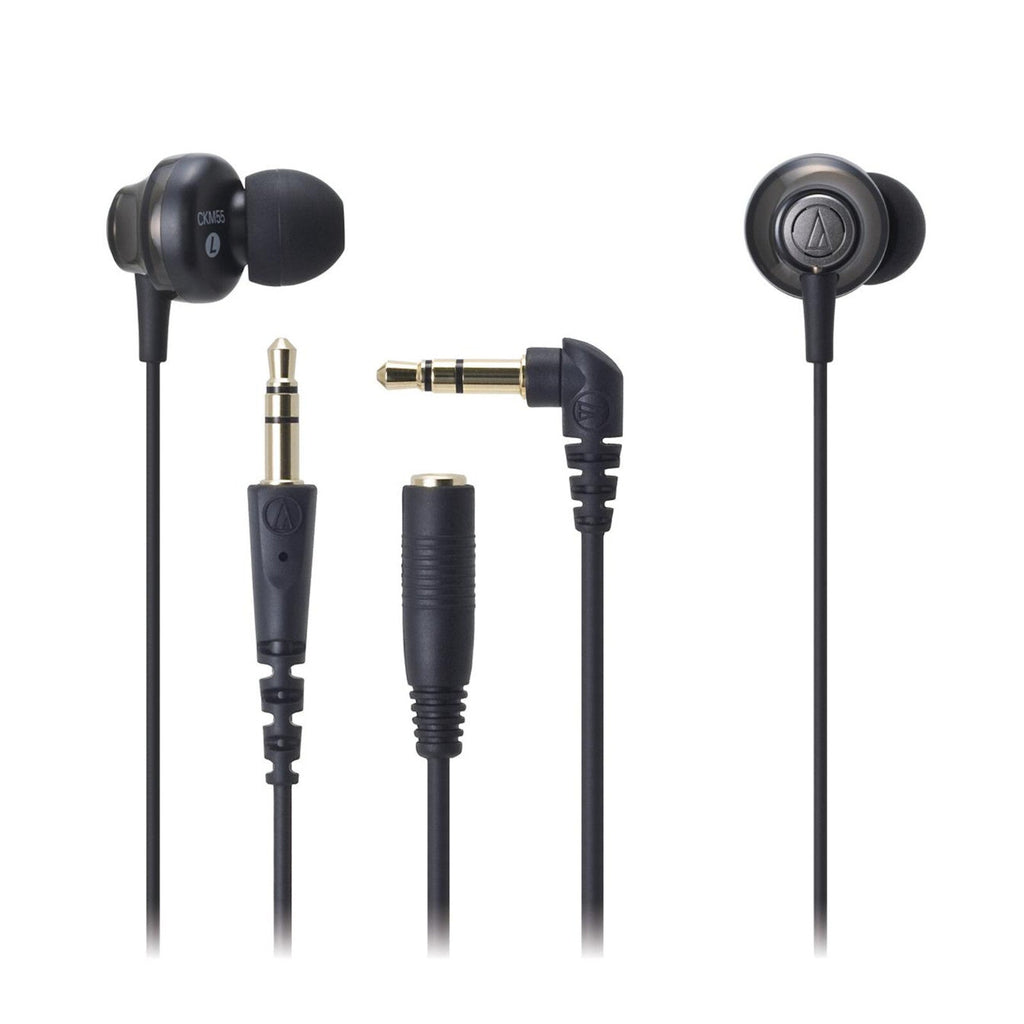 Schwarze Audio-Technica ATH-CKM55 In-Ear-Kopfhörer