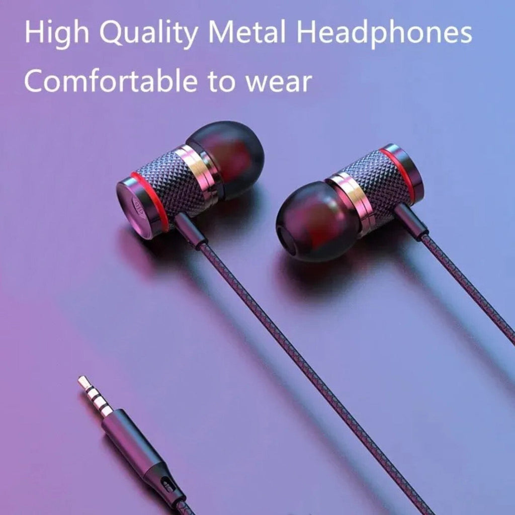 Gunmetalfarbener 3K D9 Pro Metall In-Ear-Kopfhörer