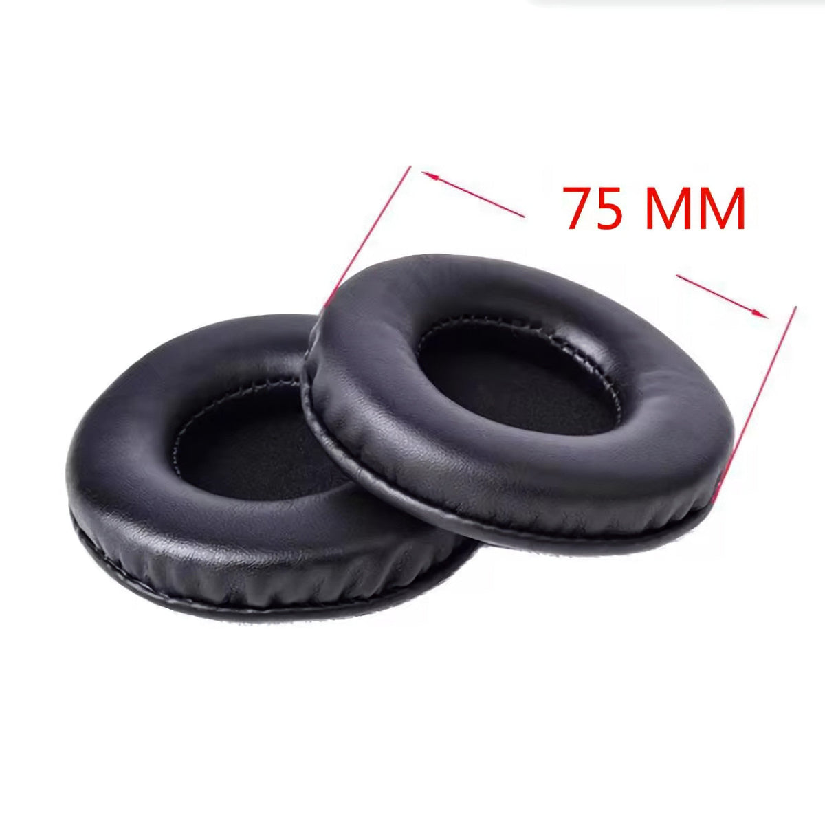 Runde Memory-Foam Kunstleder-Ohrpolster 45 bis 110 mm