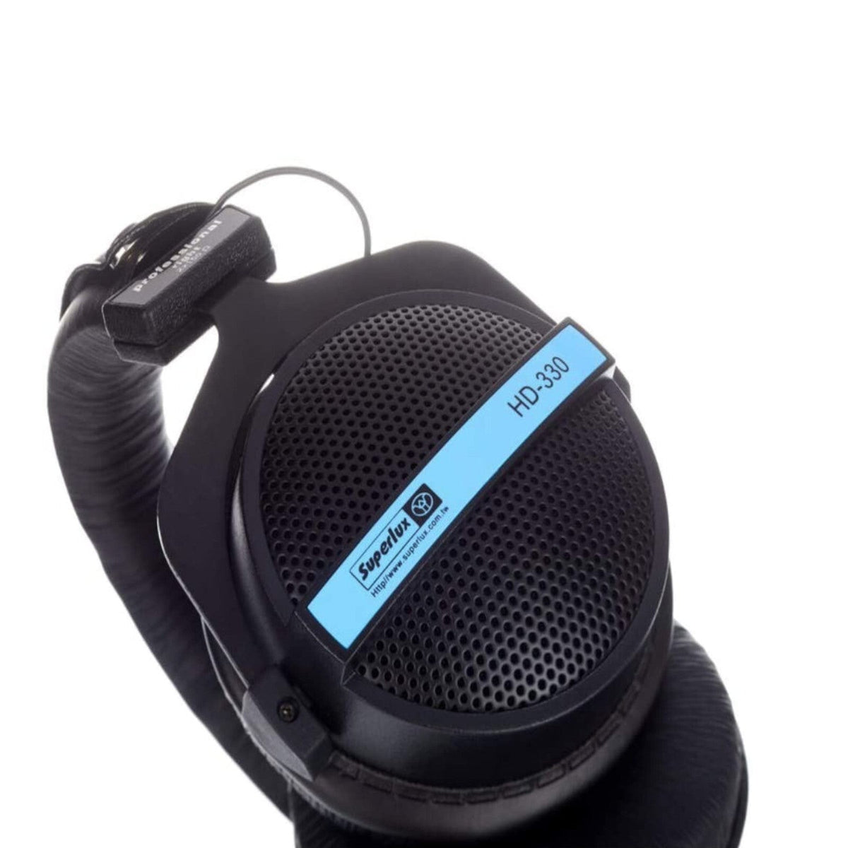 Schwarz-silberne Superlux HD330 Kopfhörer