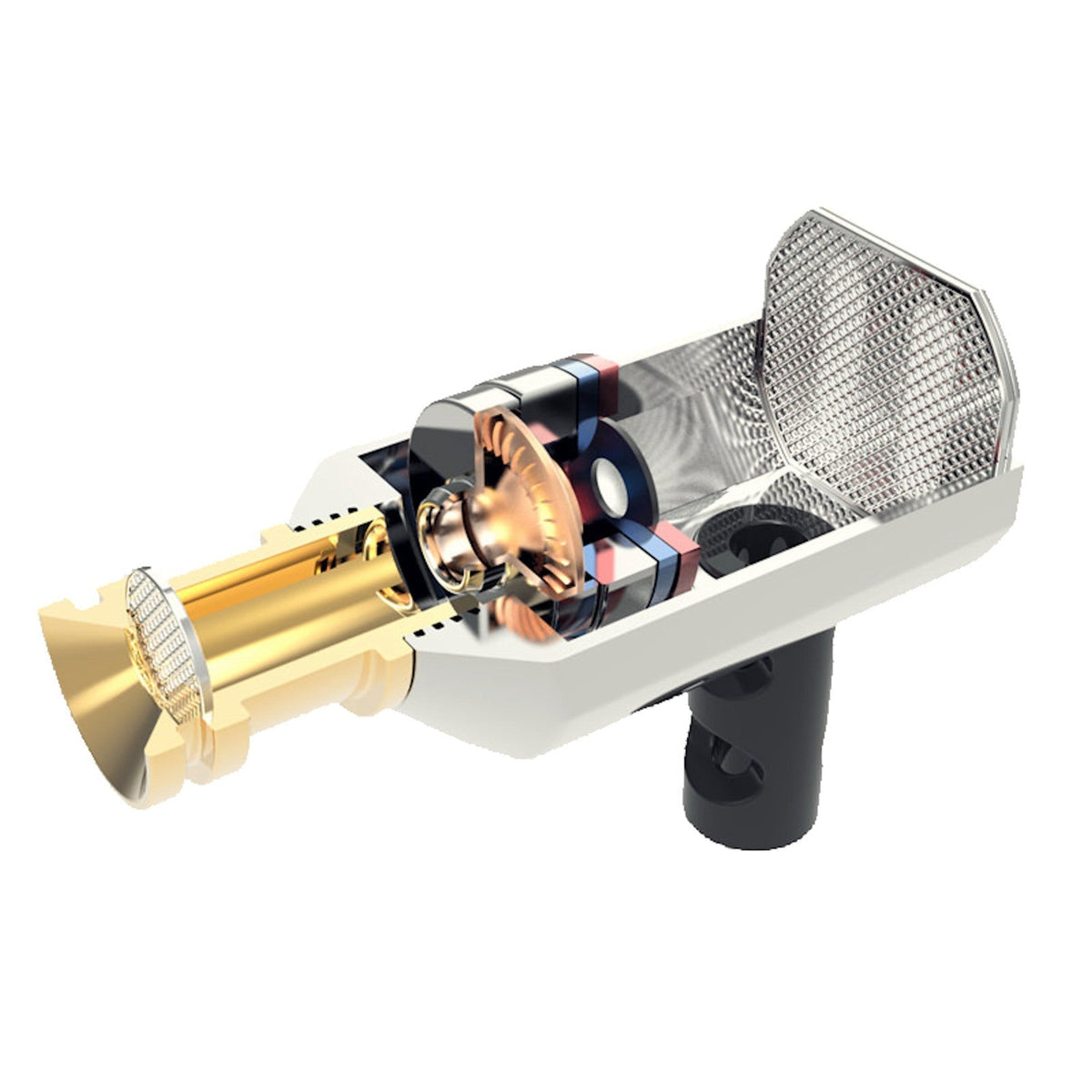 Silberne KZ ED9 HiFi In-Ear-Kopfhörer
