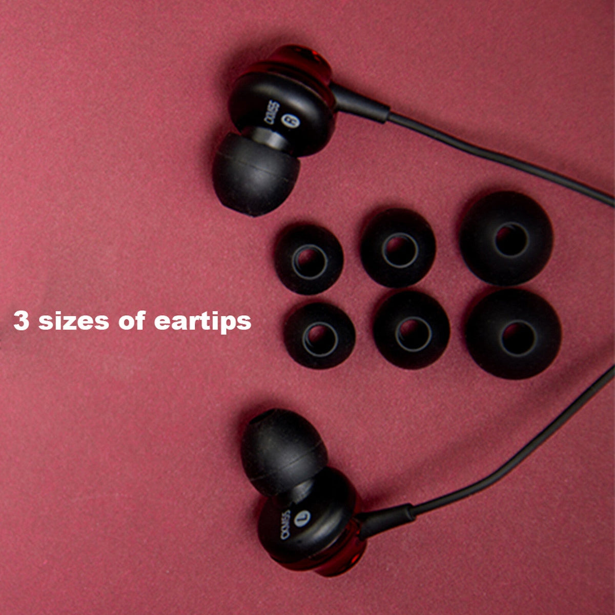 Schwarze Audio-Technica ATH-CKM55 In-Ear-Kopfhörer