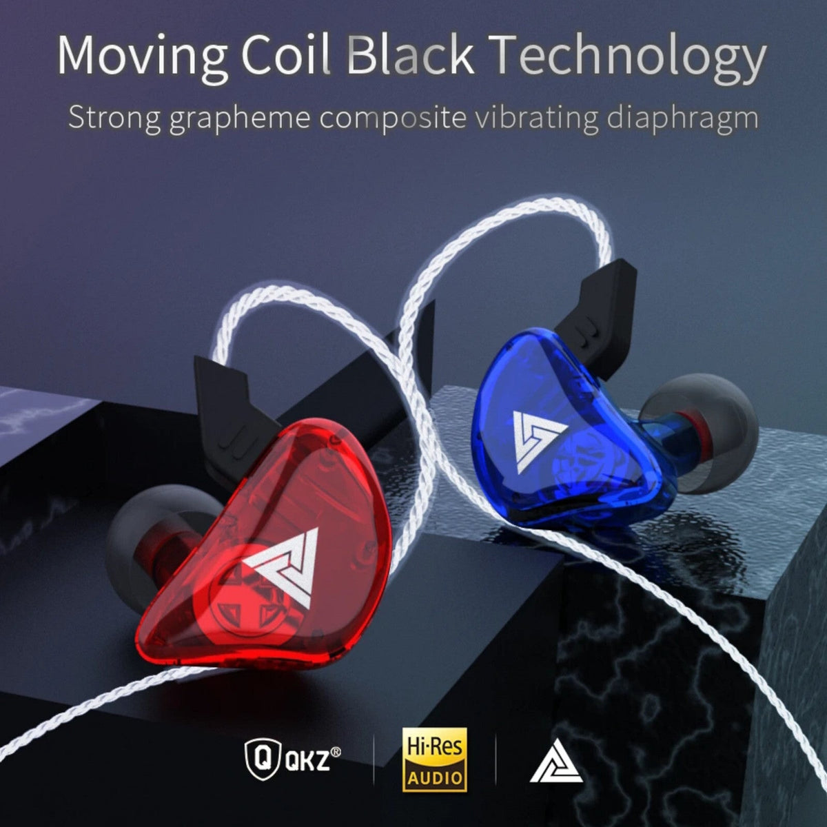 QKZ CK5 HiFi In-Ear-Headset mit Hardcase