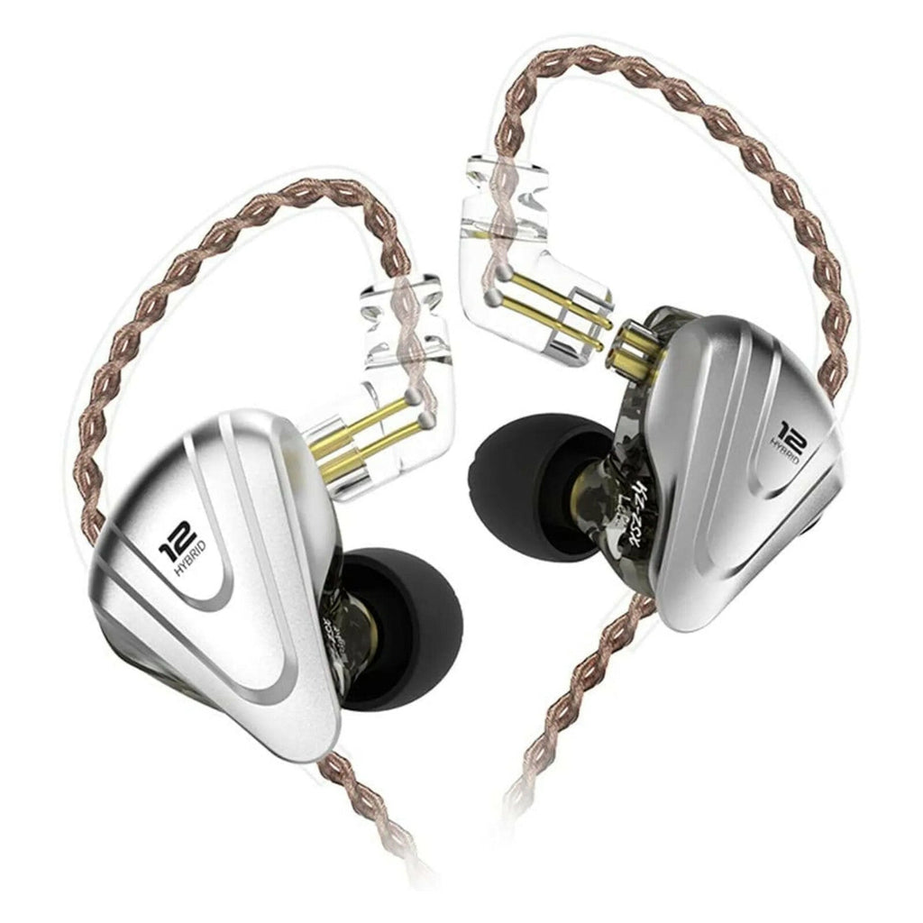 Schwarzes KZ ZSX In-Ear-Headset mit 12 Treibern
