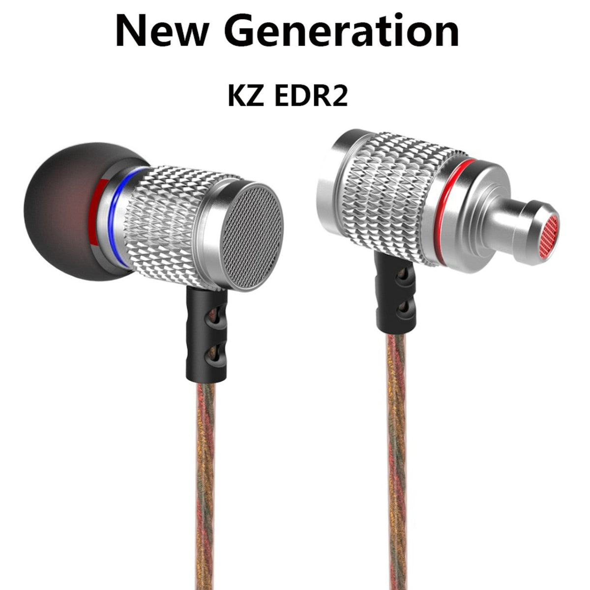 Silbernes KZ ED2 EDR2 In-Ear-Headset