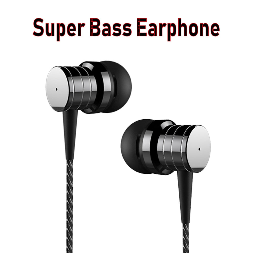 Schwarzer PTM P15 Metall In-Ear-Kopfhörer