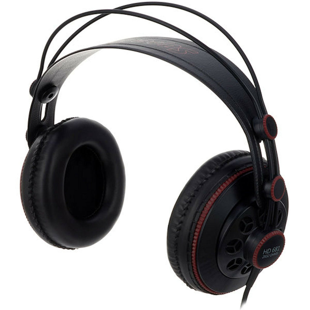 Schwarz-rote Superlux HD681 Studio-Kopfhörer