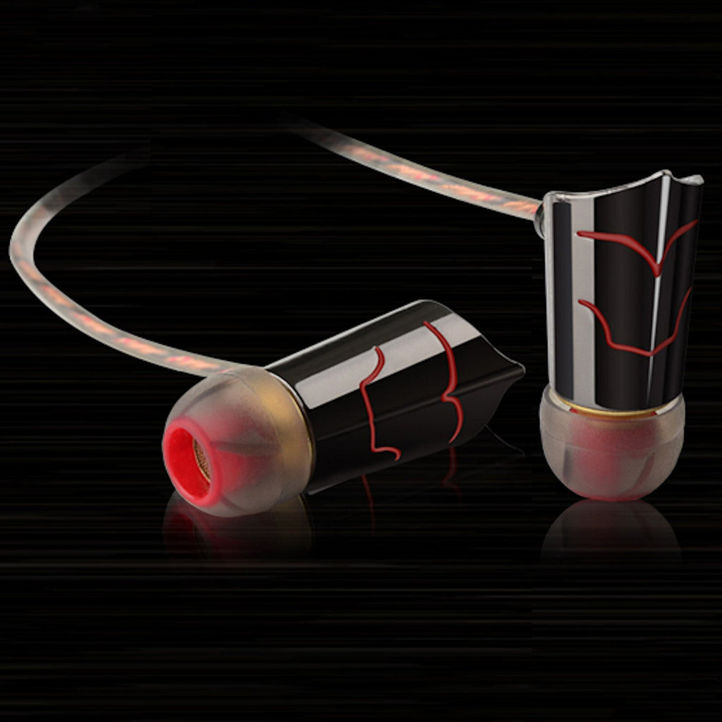 Schwarz-rotes KZ ED8 HS Pro In-Ear-Headset