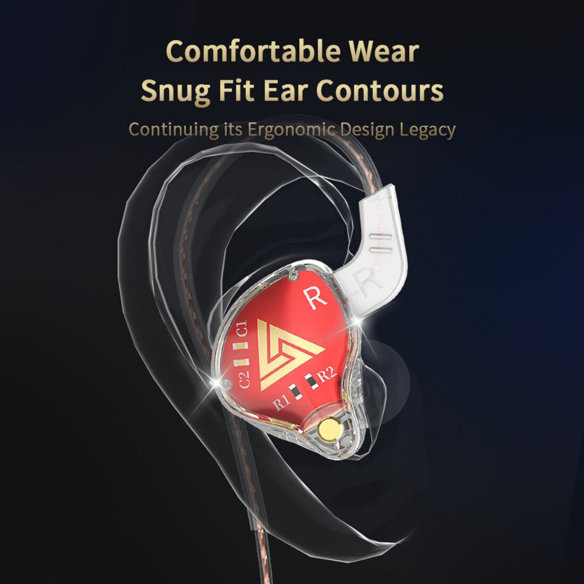 QKZ AKX Pro HiFi In-Ear-Headset mit Hardcase