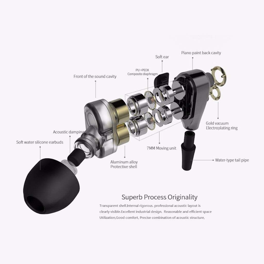 QKZ KD4 Dual-Treiber In-Ear-Headset
