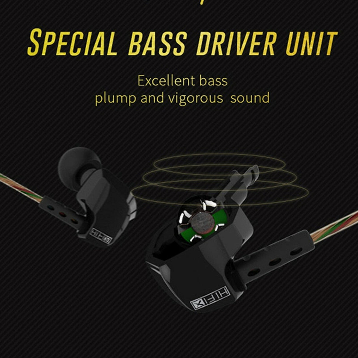 Schwarzes KZ HD9 Sport In-Ear-Headset