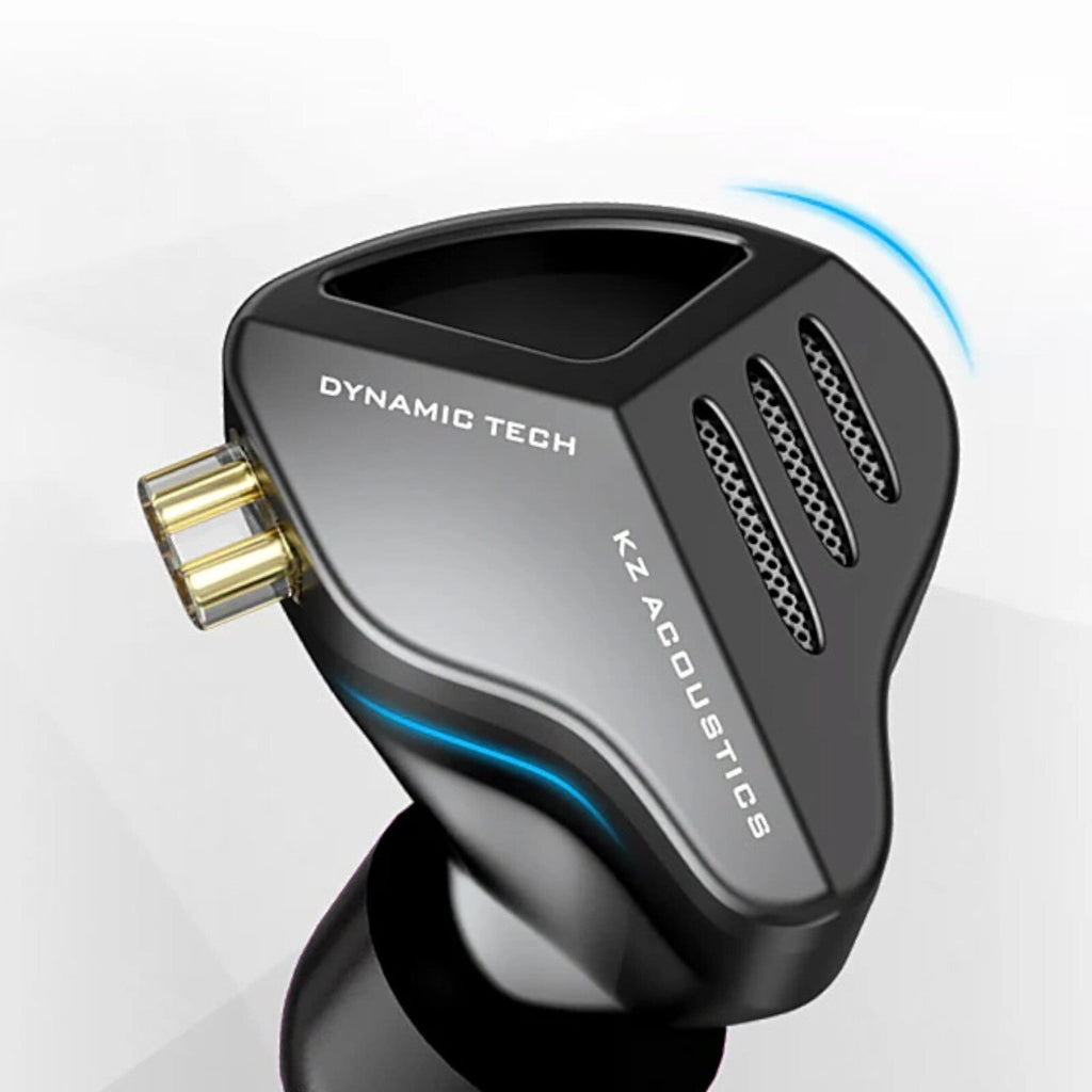 Schwarze KZ ZVX High-End In-Ear-Kopfhörer aus Metall