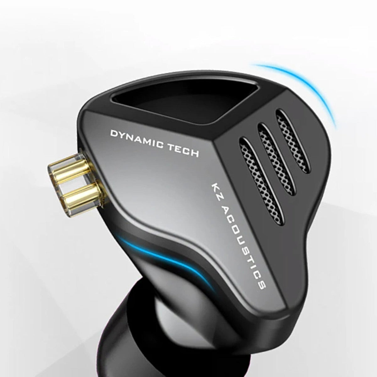 Schwarze KZ ZVX High-End In-Ear-Kopfhörer aus Metall