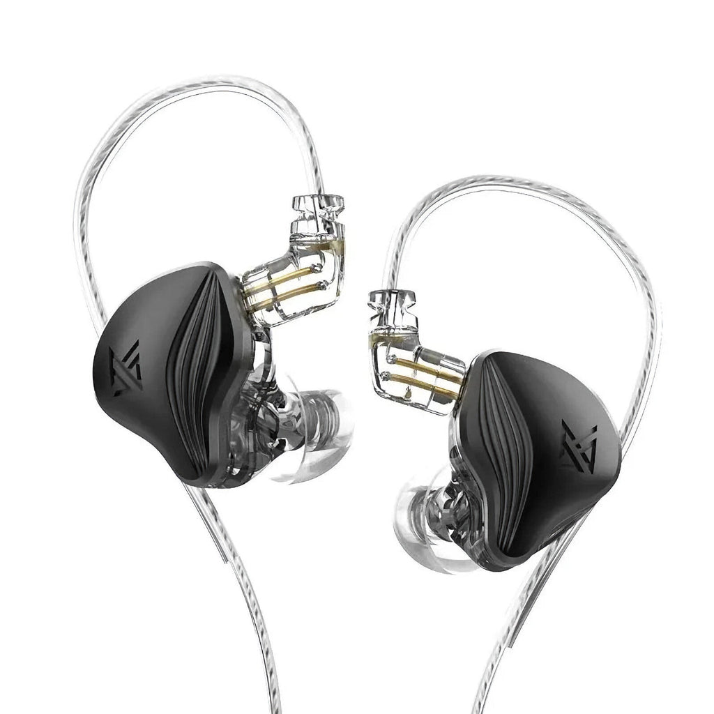 Schwarzes KZ ZEX 3-Treiber In-Ear-Headset