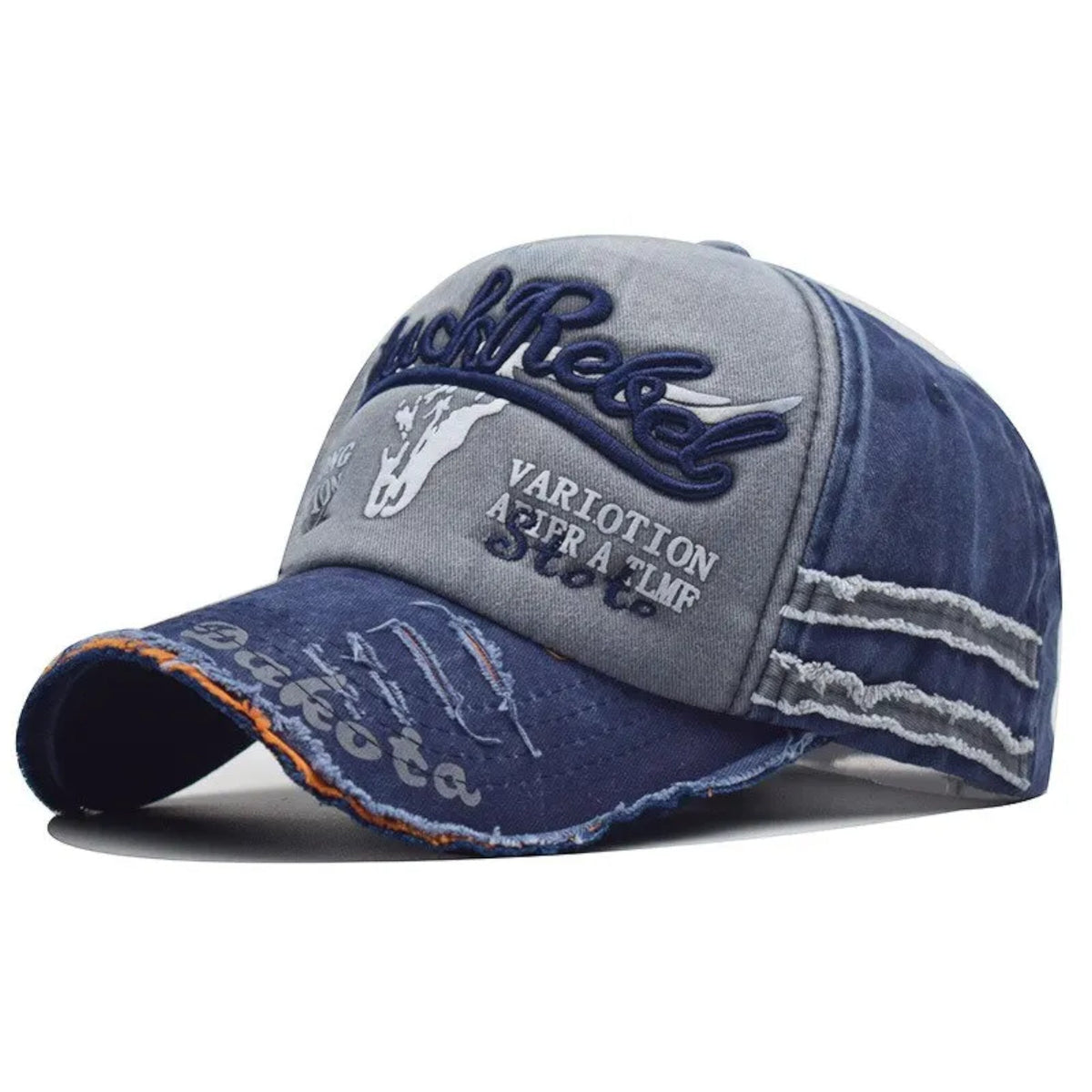 Blau-graue Black Rebel Vintage-Basecap