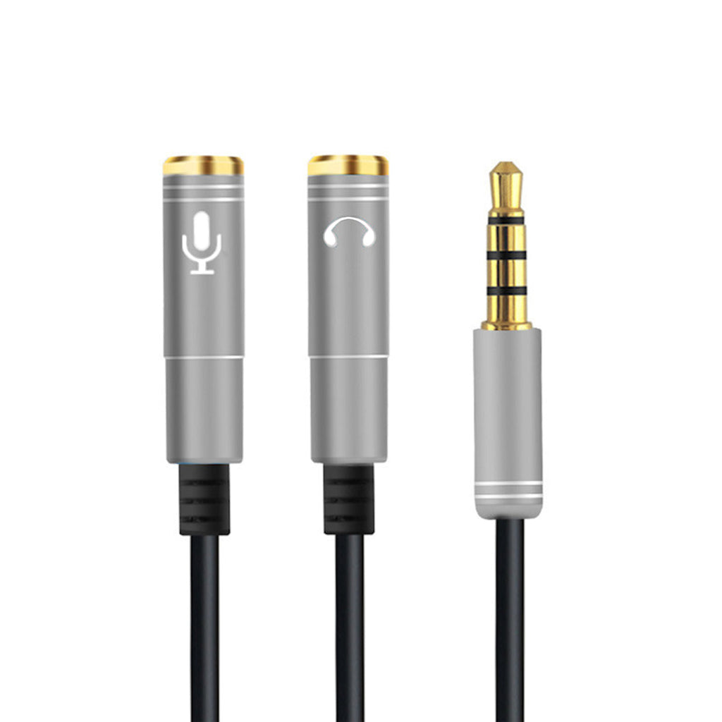 Audio Splitter Kabel Y Adapter Headset 3.5mm Klinke Stecker > 2 x Buchse - 3KShop.de