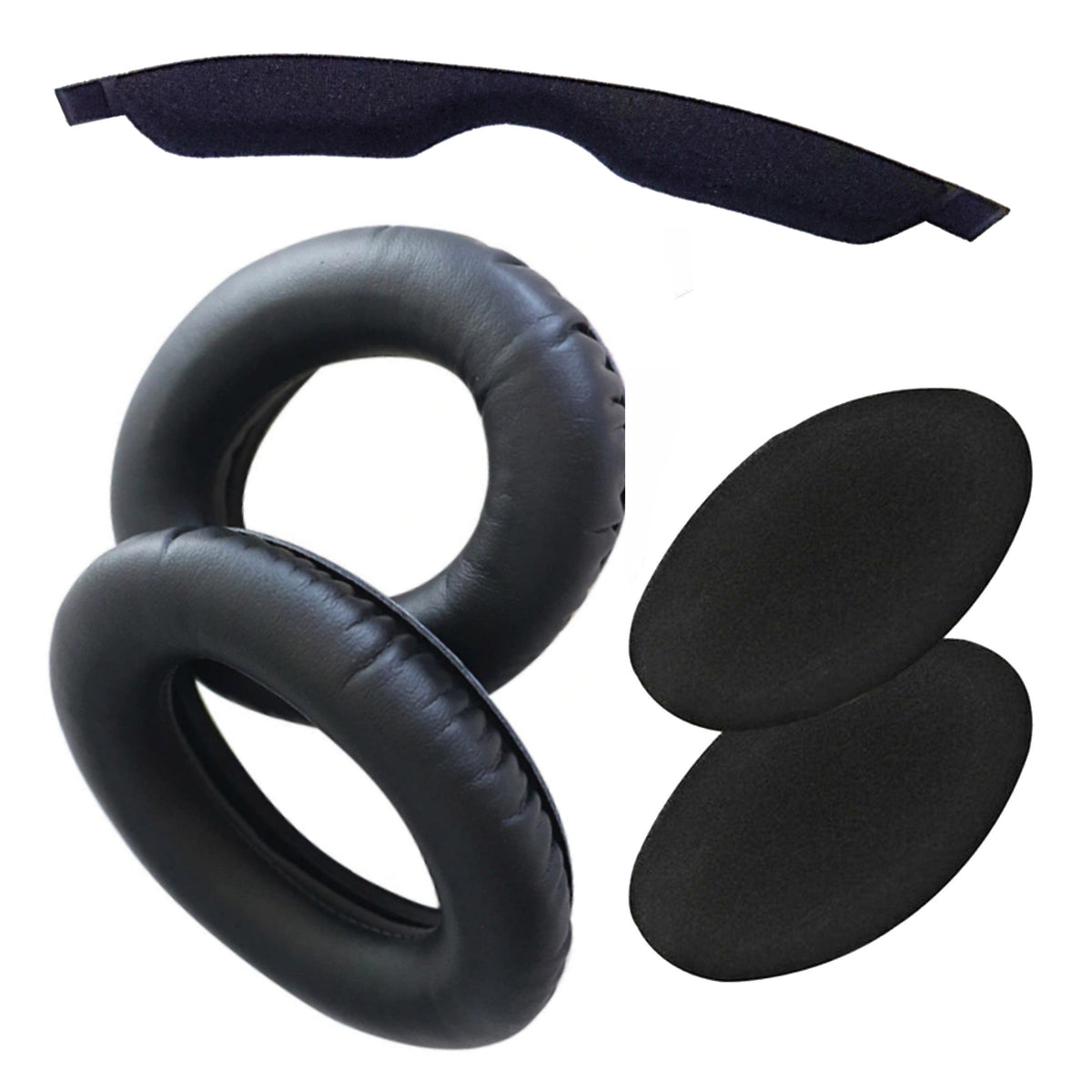 Velours-Ohrpolster mit Kopfband für Sennheiser HD600 HD650 HD660