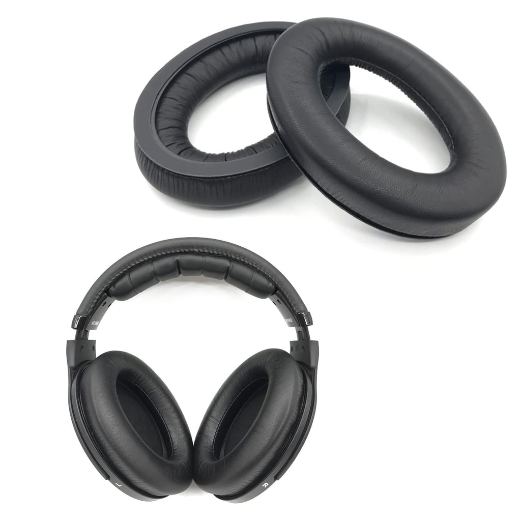 Schwarze Kunstleder-Ohrpolster für Sennheiser HD559 bis HD599