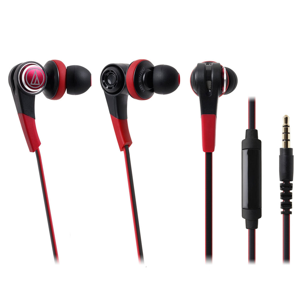 Rote Audio-Technica ATH-CKS770IS In-Ear-Kopfhörer mit Mikrofon