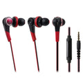Rote Audio-Technica ATH-CKS770IS In-Ear-Kopfhörer mit Mikrofon