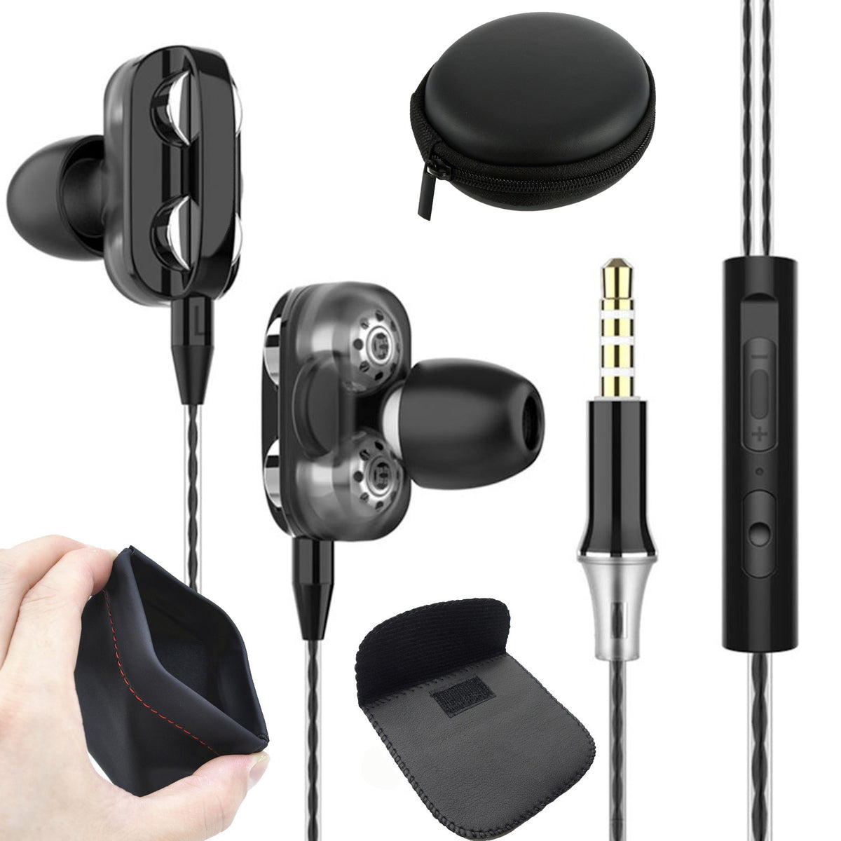 Super Bass In-Ear Doppeltreiber Kopfhörer X12 Ohrhörer Earphone Headset - 3KShop.de