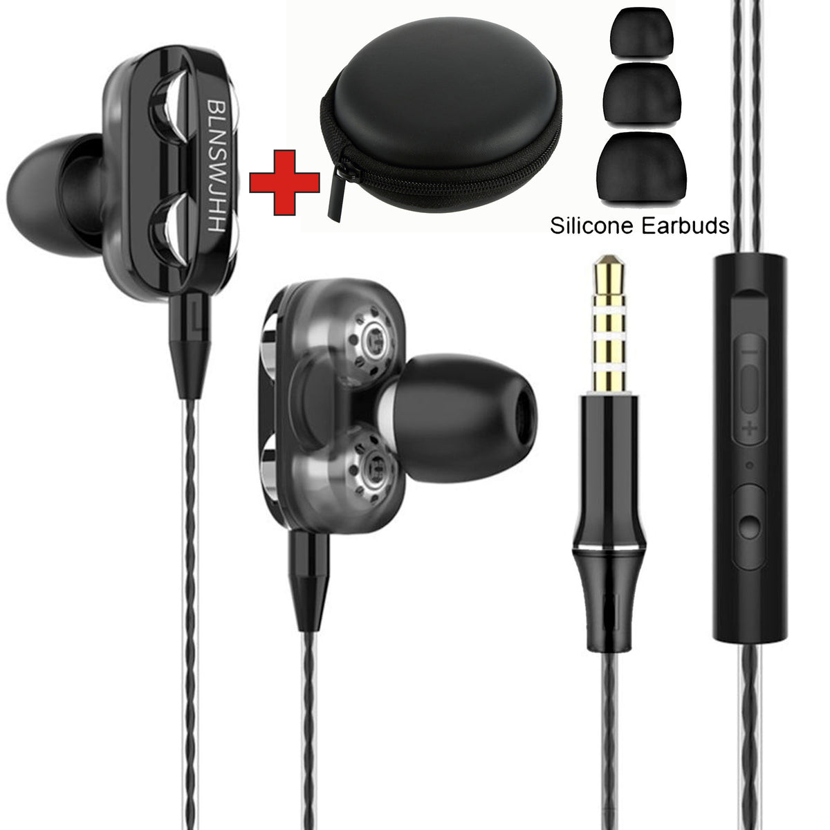 Super Bass In-Ear Doppeltreiber Kopfhörer X12 Ohrhörer Earphone Headset - 3KShop.de
