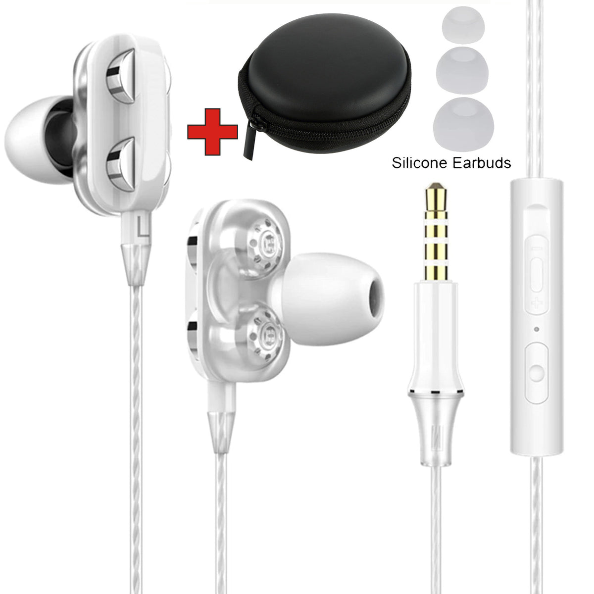 Super Bass In-Ear Doppeltreiber Kopfhörer X12 Ohrhörer Earphone Headset - 3KShop.de