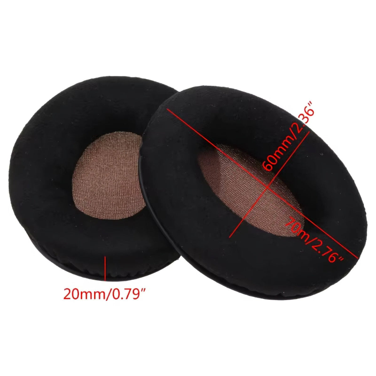 Braune Velours-Ohrpolster für Sennheiser Momentum On-Ear
