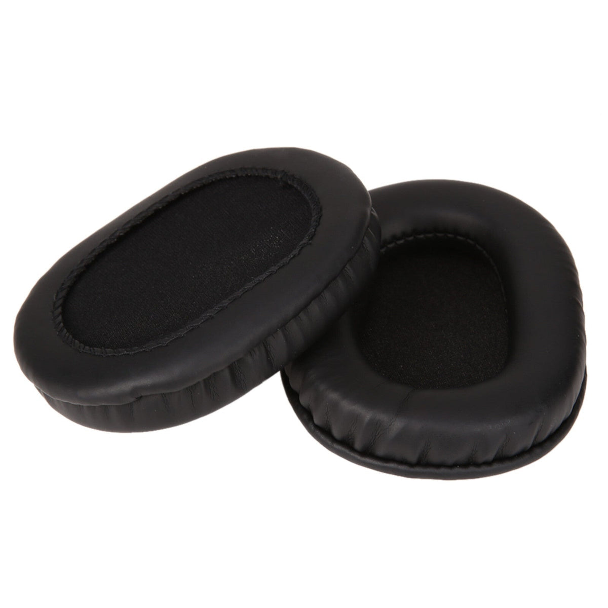 Schwarze Kunstleder-Ohrpolster für Audio-Technica M50X M40X