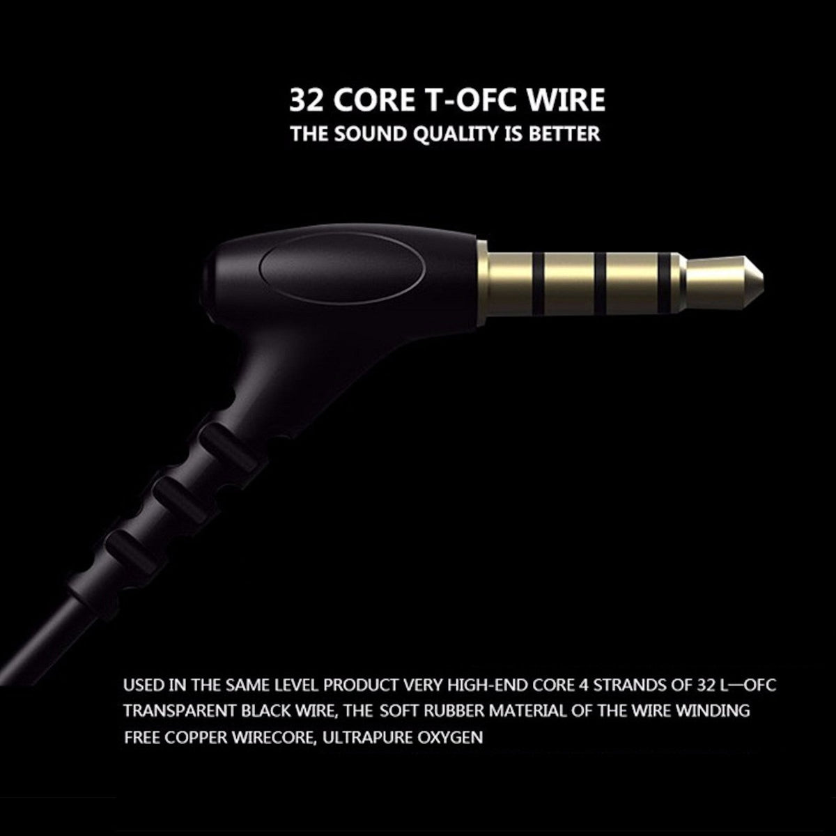 Schwarzer KZ X6 Pro Metall In-Ear-Kopfhörer