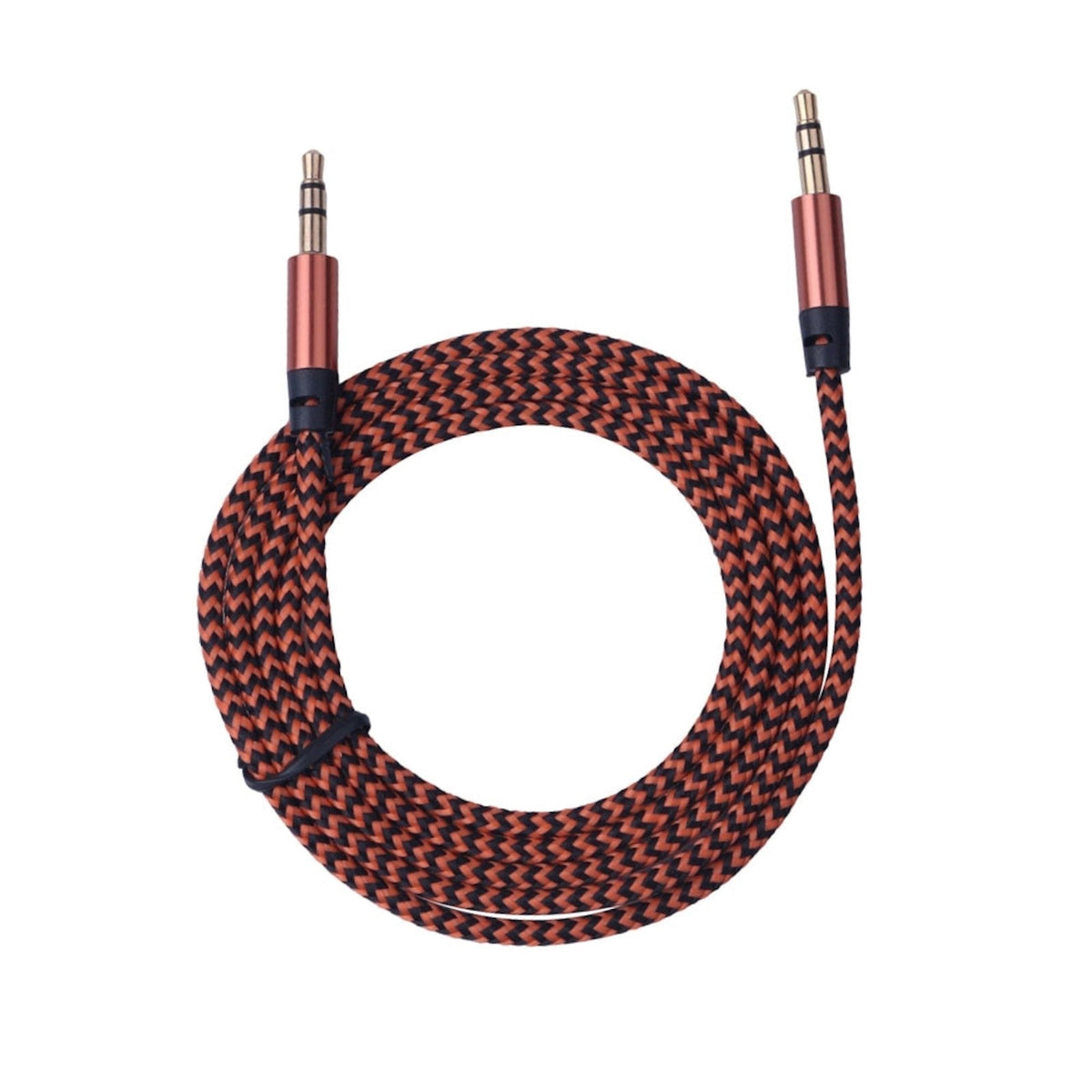 1 m Nylon AUX-Kabel mit 3,5-mm-Steckern