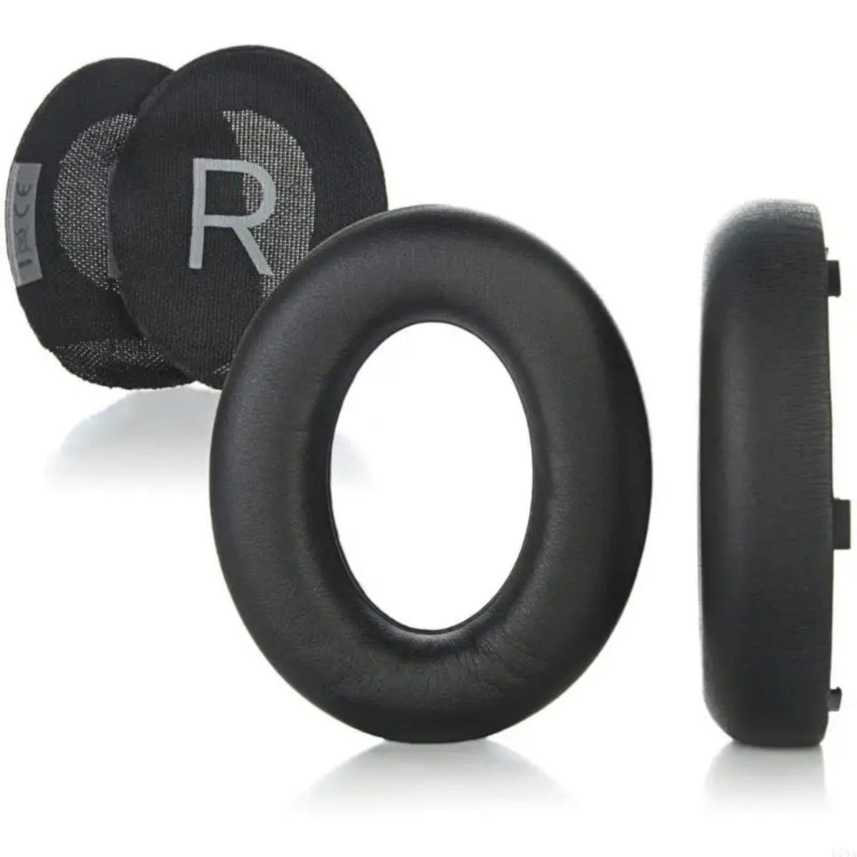 Schwarze Kunstleder-Ohrpolster für Bose NC700