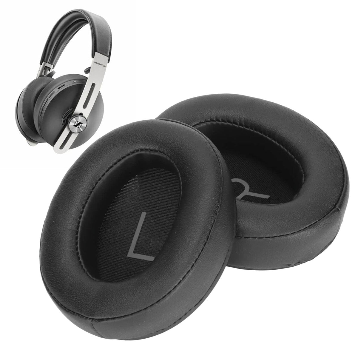 Dunkelbraune Velours-Ohrpolster für Sennheiser Momentum 3 Over-Ear