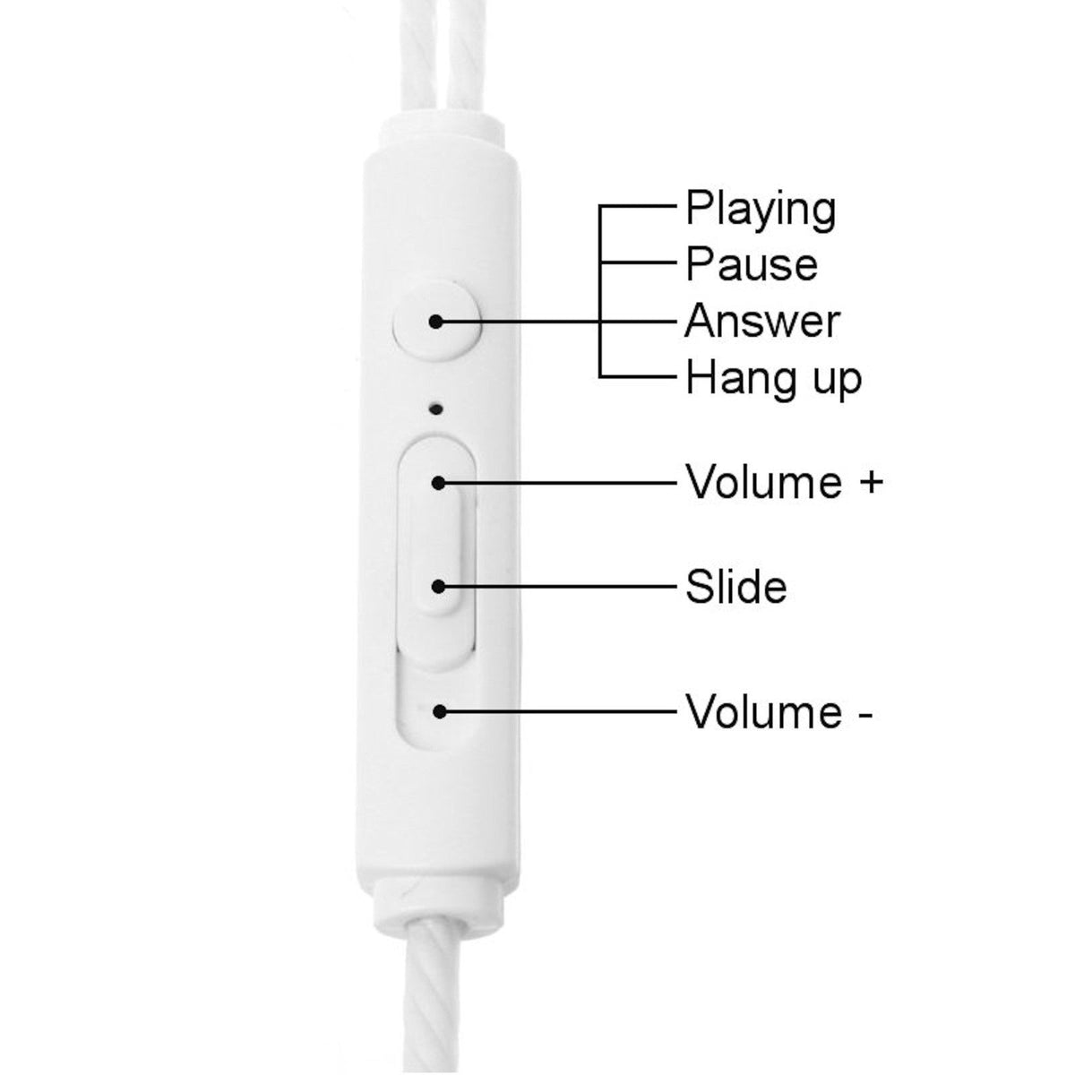 3K S3 In-Ear-Kopfhörer mit Mikrofon und PU-Tasche