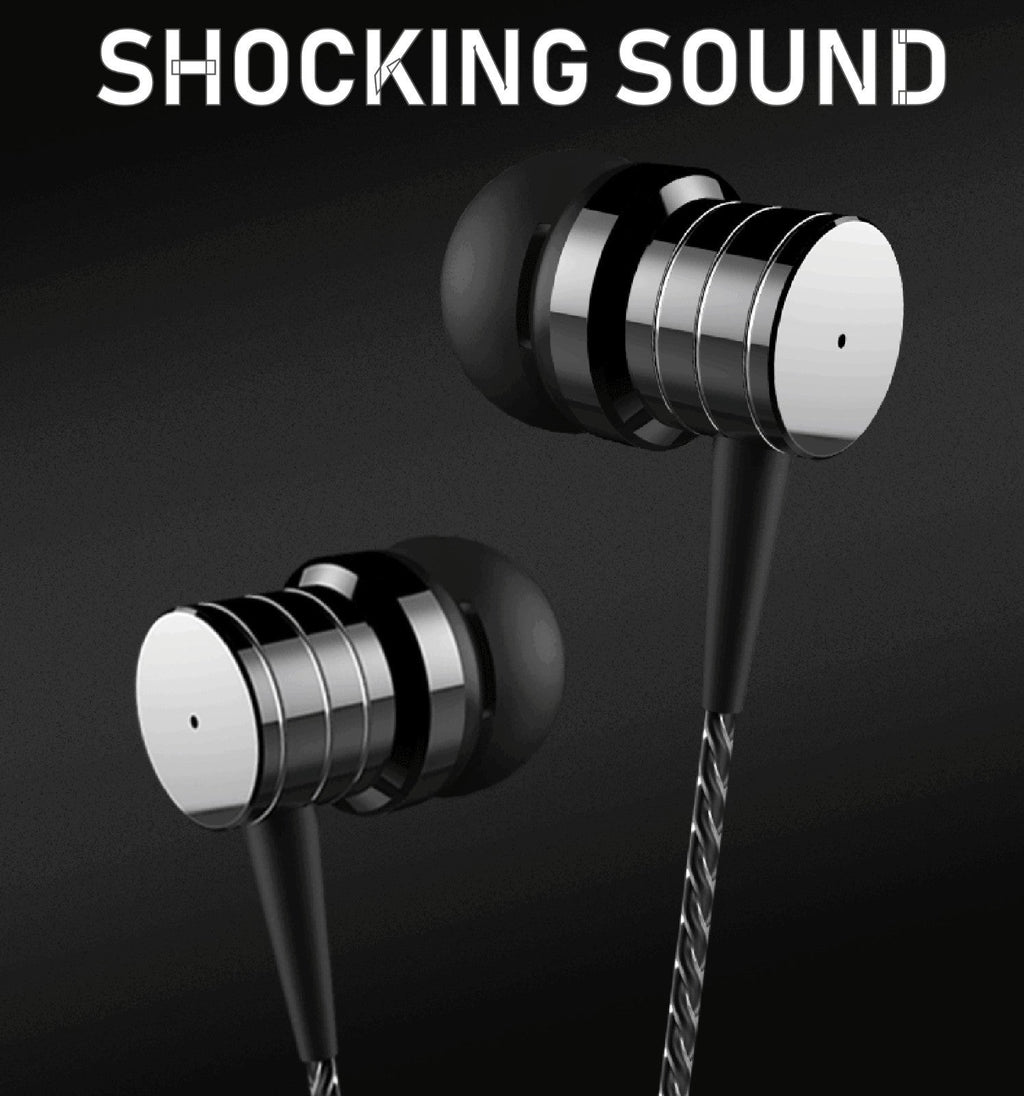 Schwarzer PTM P15 Metall In-Ear-Kopfhörer