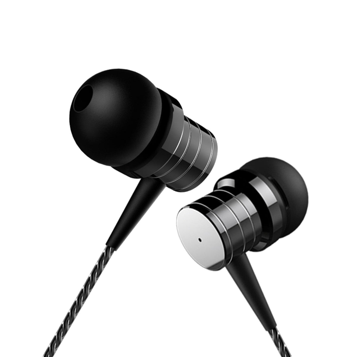 Schwarzer PTM P15 Metall In-Ear-Kopfhörer