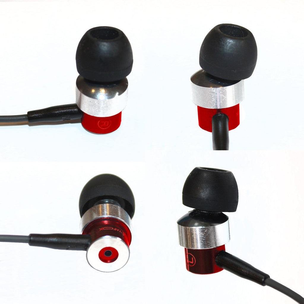 Rotes KZ Pro 3 In-Ear-Headset mit Mikrofon