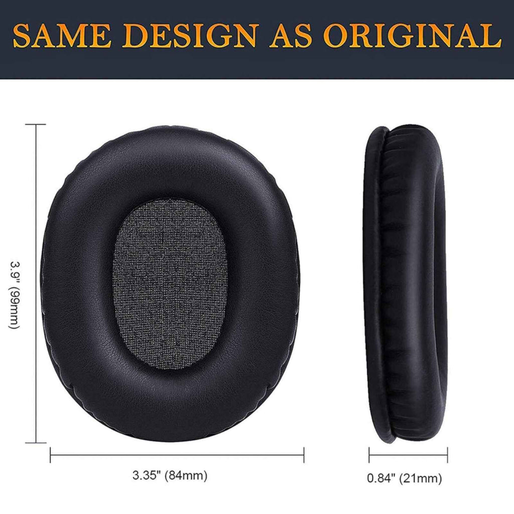 Schwarze Ohrpolster für Audio-Technica ATH-M50x und M40x