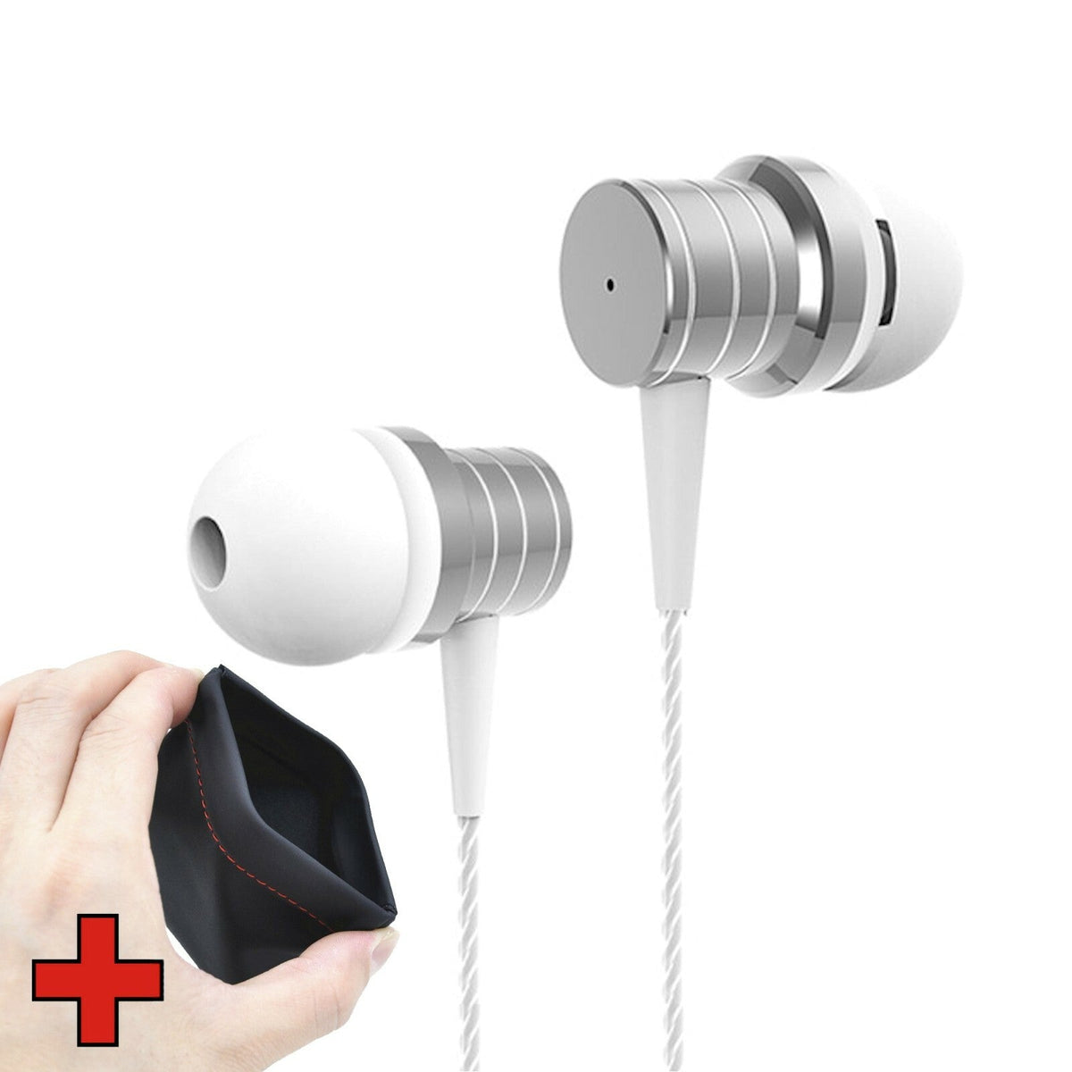 Schwarzer PTM P15 Metall In-Ear-Kopfhörer