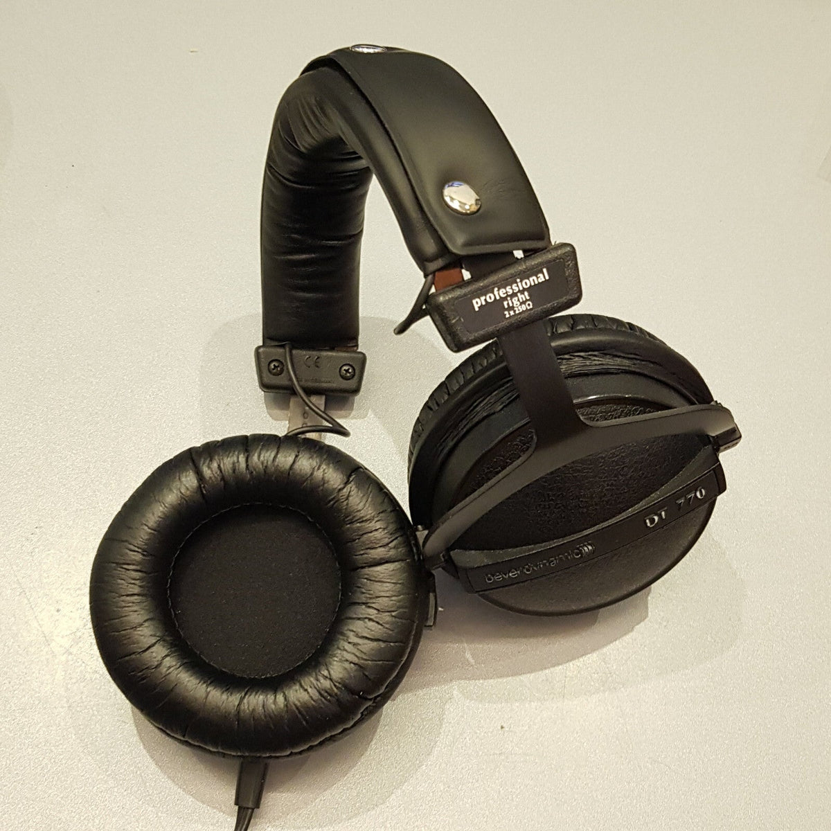Kunstleder-Ohrpolster mit Kopfband für beyerdynamic DT770 DT880 DT990