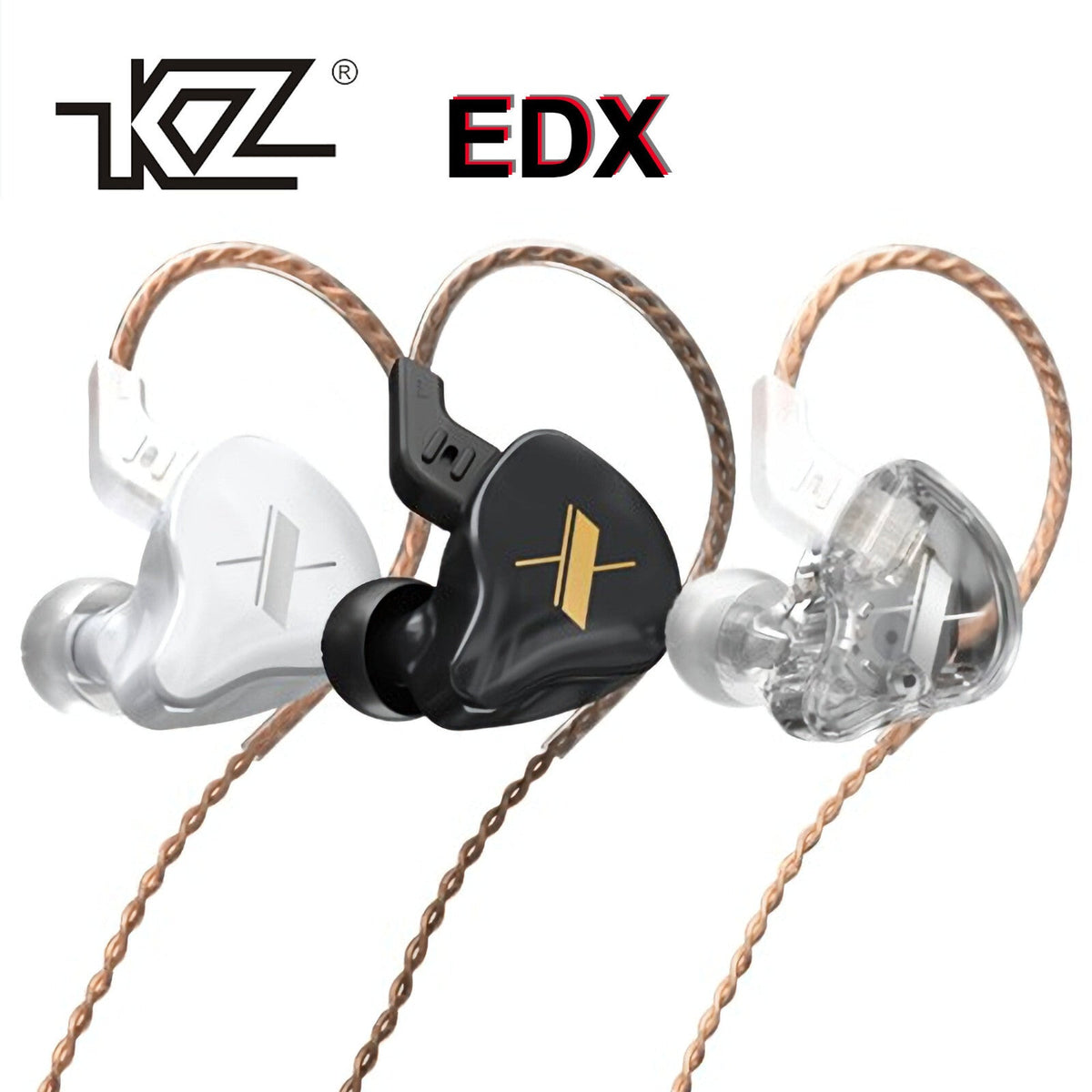 KZ EDX HiFi In-Ear-Kopfhörer mit abnehmbarem Kabel