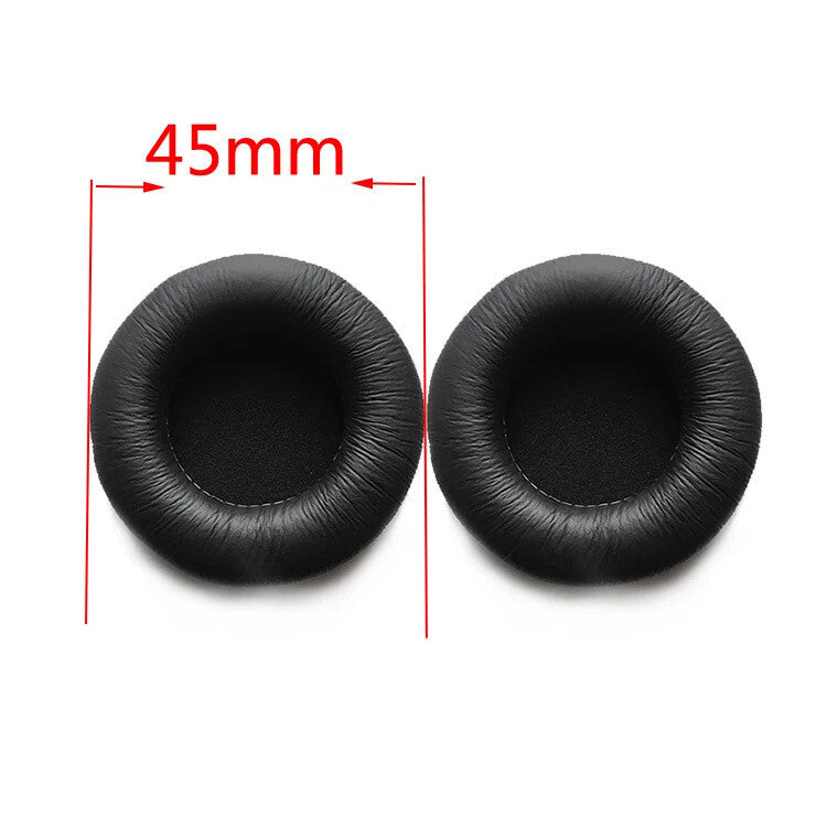 Runde schwarze Memory-Foam Ohrpolster 45 bis 110 mm